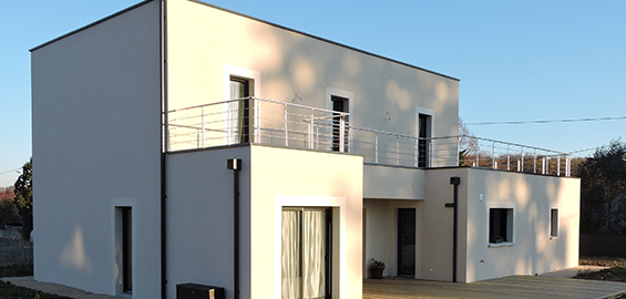 maison toiture terrasse