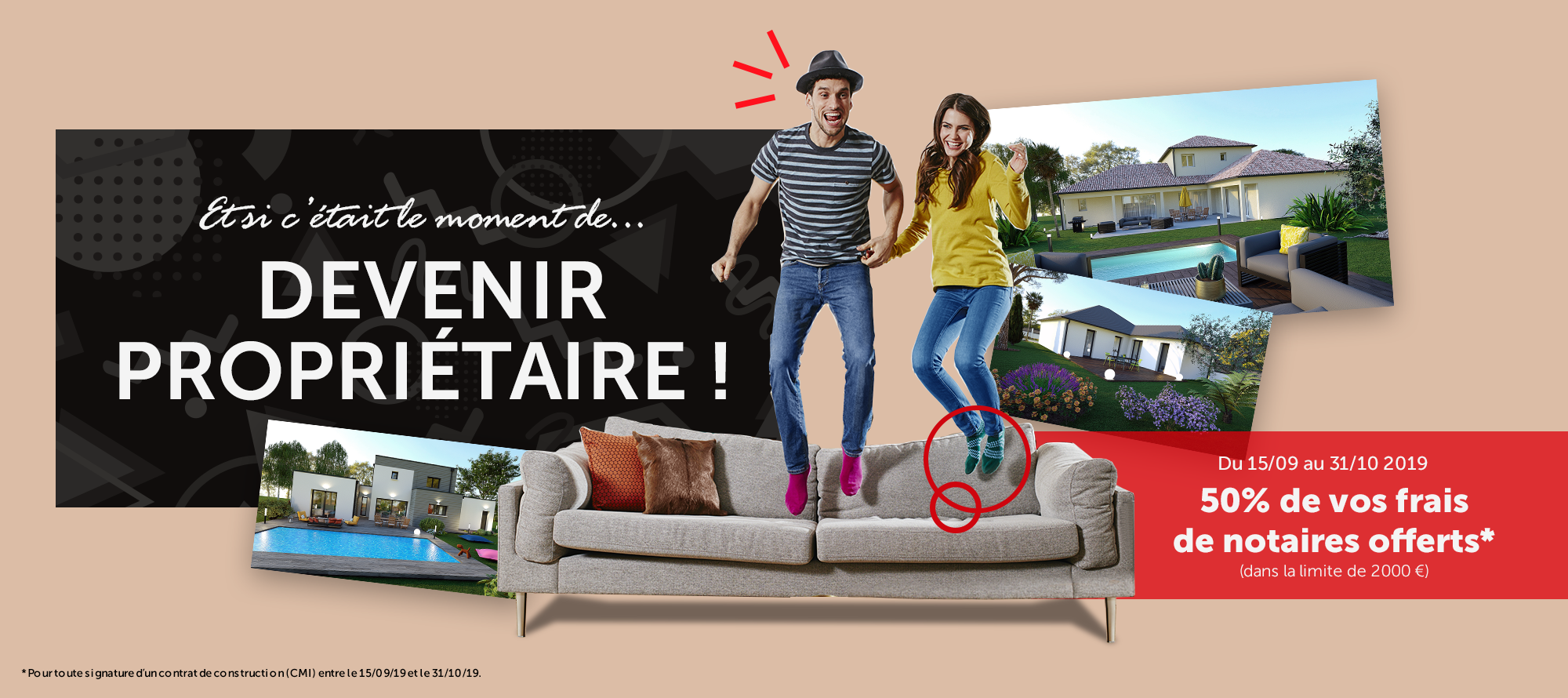 Offre de rentrée 50% des frais de notaire offerts