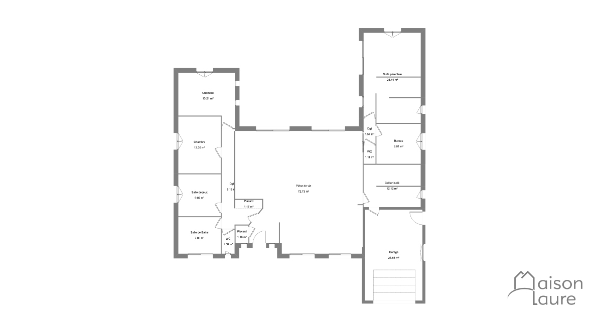 Plan de maison 180 m2