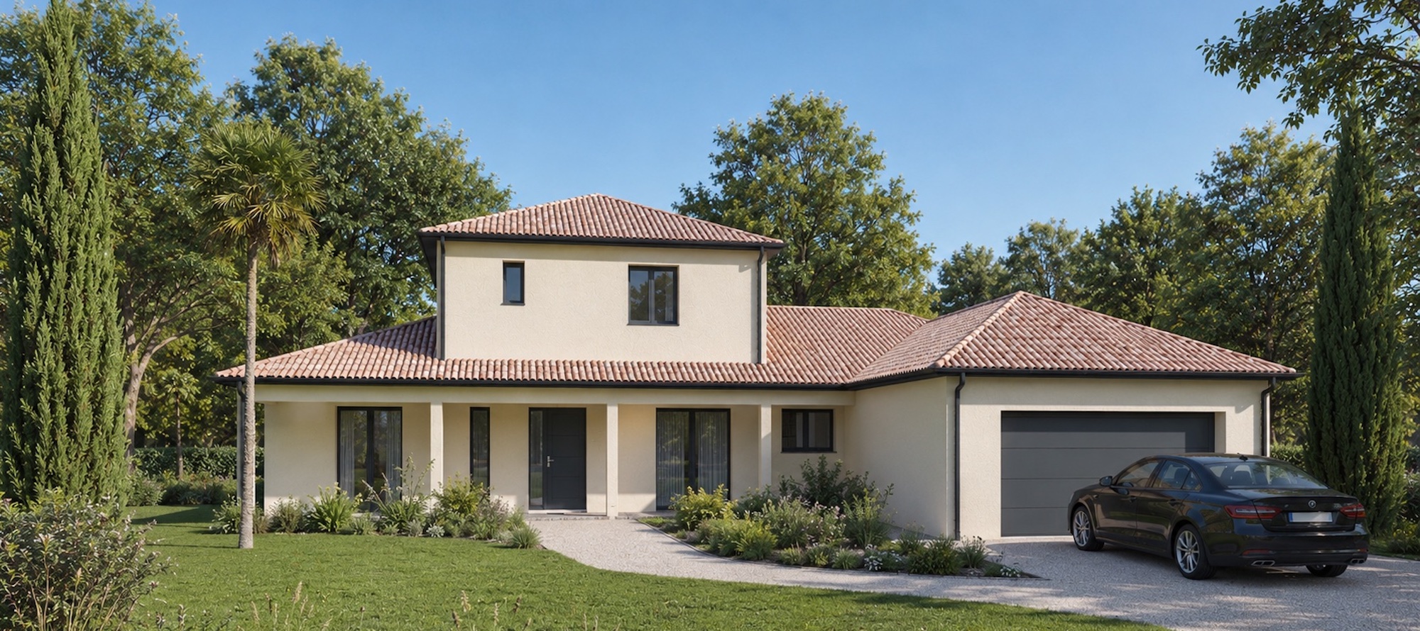 Maison ligne contemporaine Maison Laure