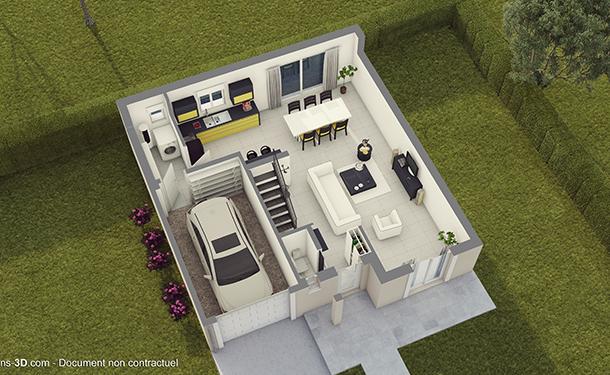 Plan Maison moderne Cocoon