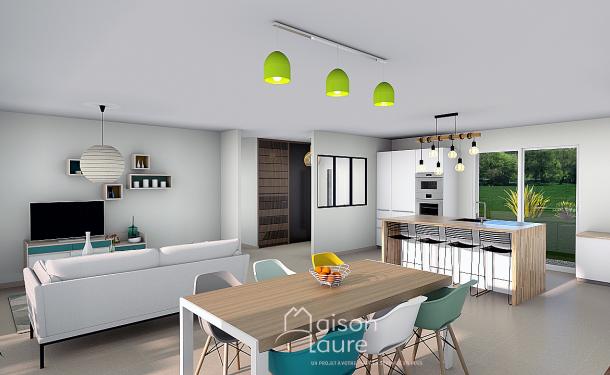 Vue interieur superbe maison 4 chambres.
