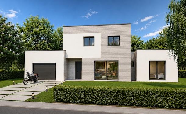 Maison toit plat Kubik