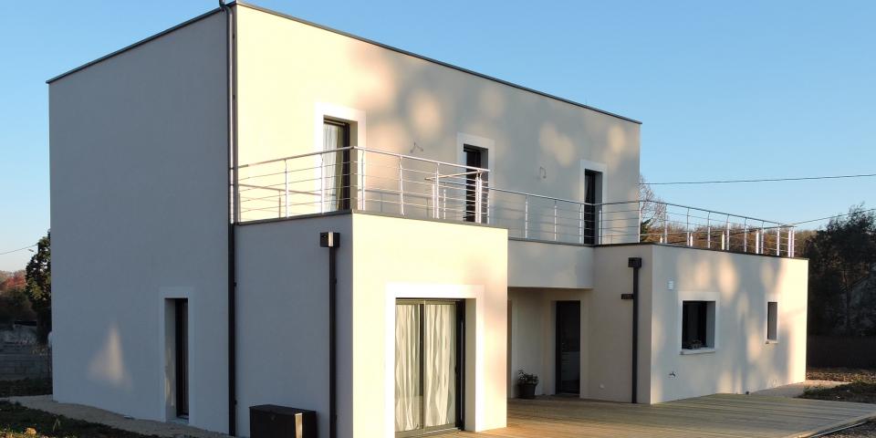 maison toiture terrasse