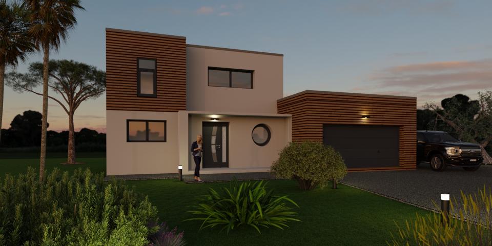 Maison toiture plate chateauroux